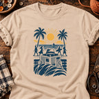 T-shirt Lecteur discret à la plage, coloris naturel