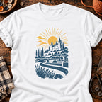 T-shirt Château au jardin formel, coloris blanc