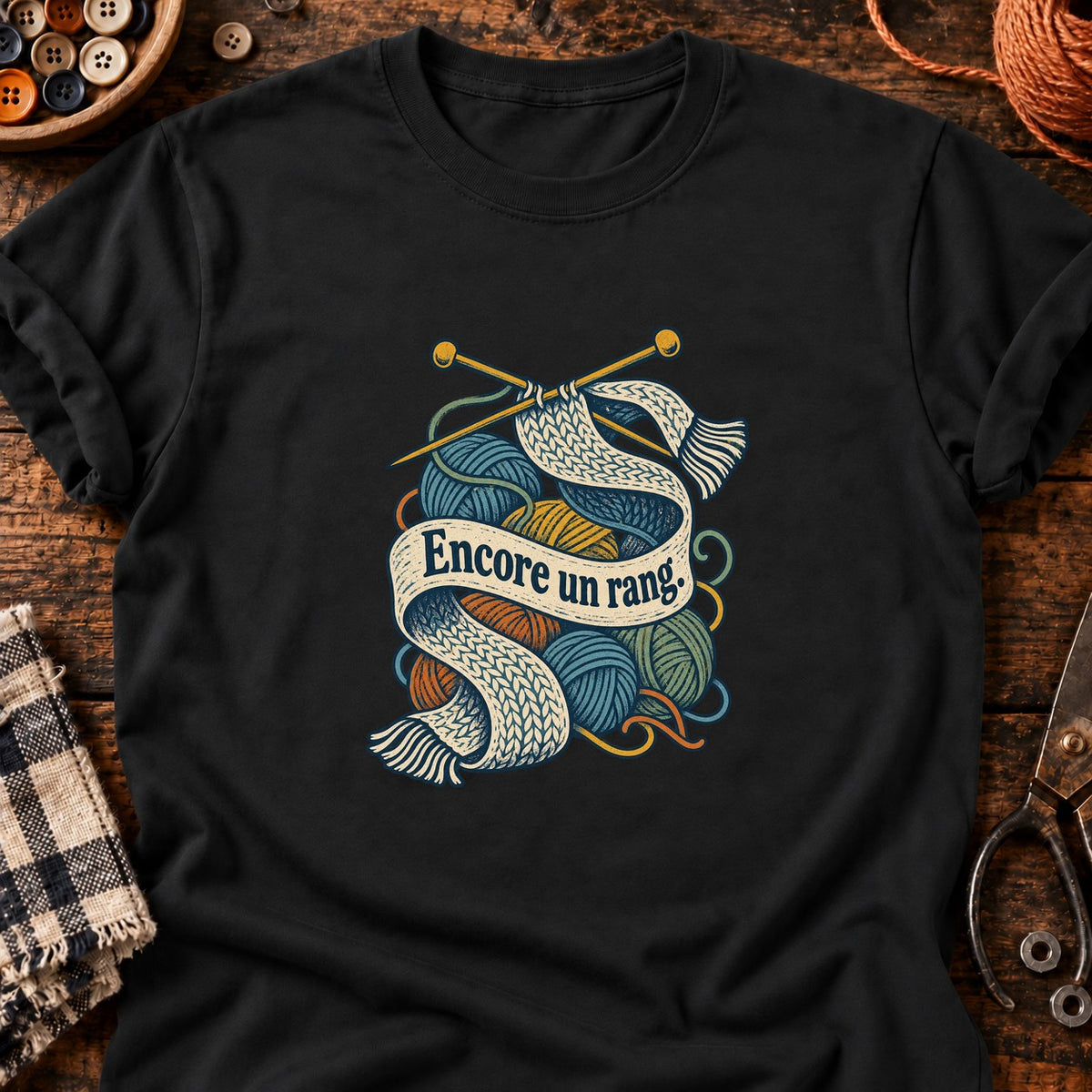 Encore un rang. - — T-shirt noir