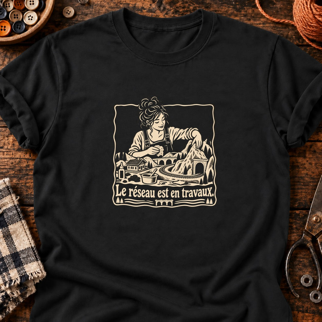 Paysagiste du réseau miniature — T-shirt noir