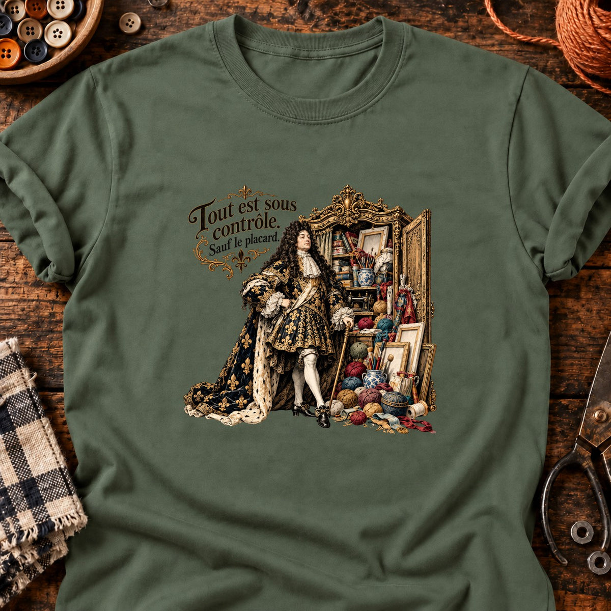 Tout est sous contrôle — T-shirt vert militaire