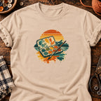T-shirt Palette aquarelle rétro, coloris naturel