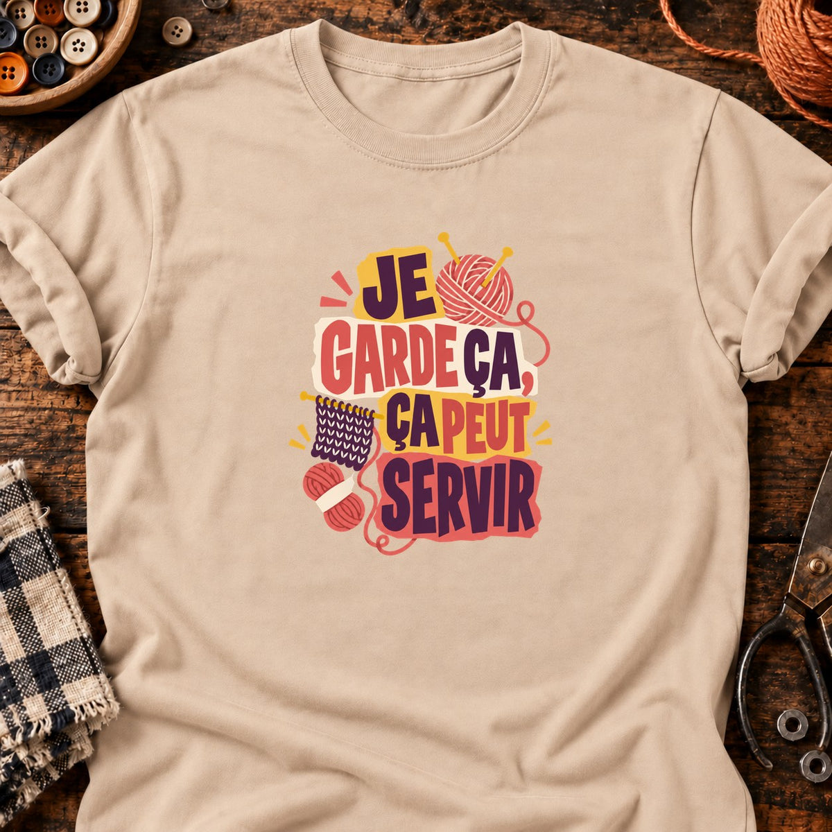 Ça peut servir - Tricot — T-shirt naturel