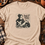 Guitariste et pédales Encore une pédale et j’arrête — T-shirt naturel