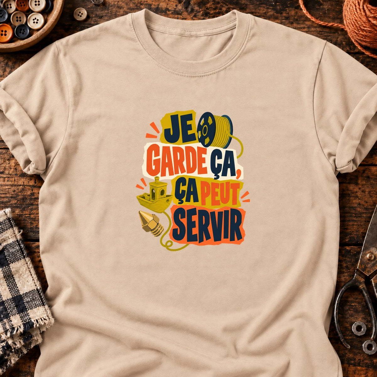 Ça peut servir - Impression 3D — T-shirt naturel
