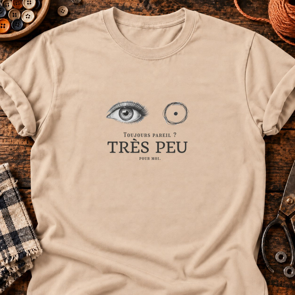 Très peu pour moi — T-shirt naturel