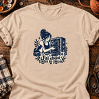 Montage PC et chat complice — T-shirt naturel