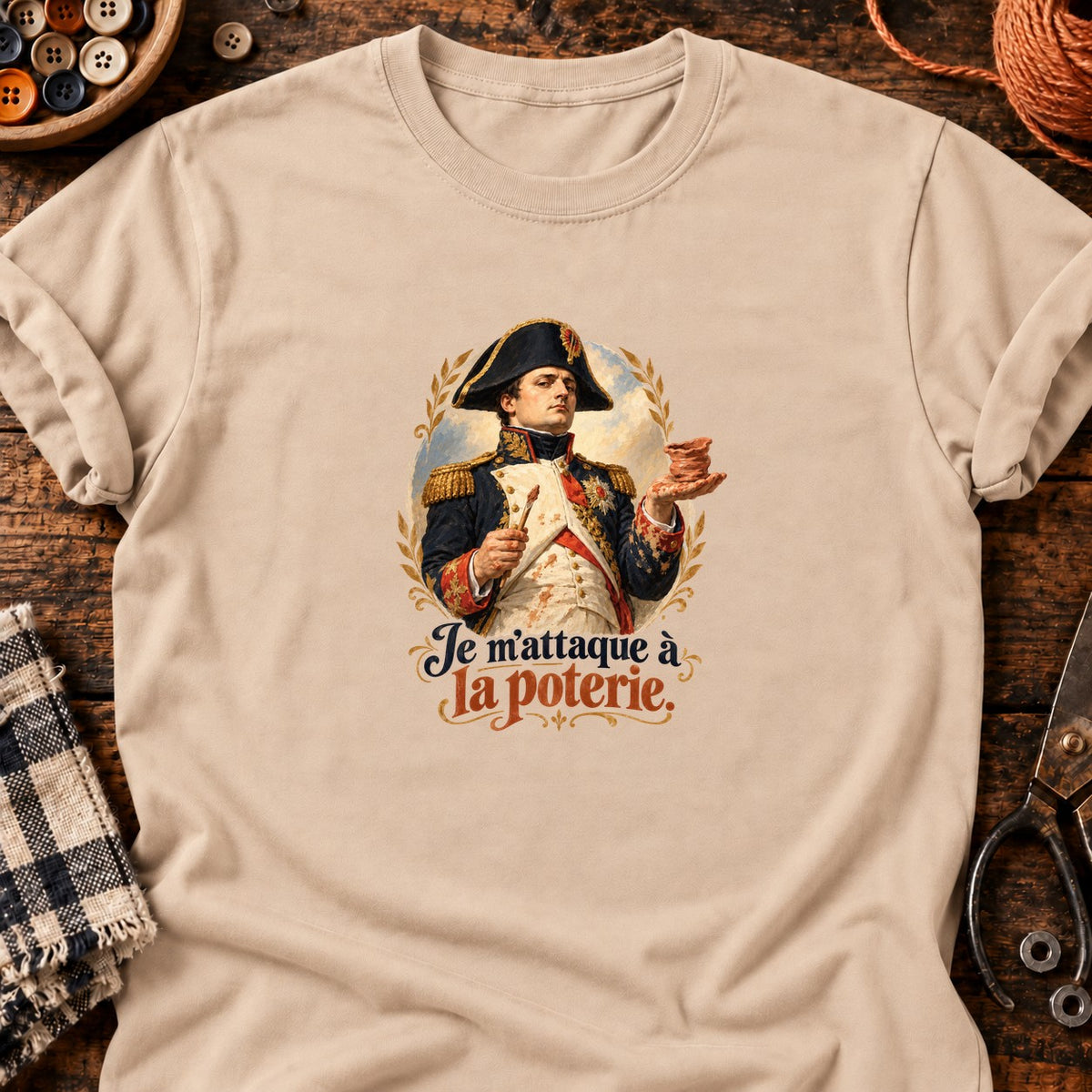 Je m'attaque à la poterie — T-shirt naturel