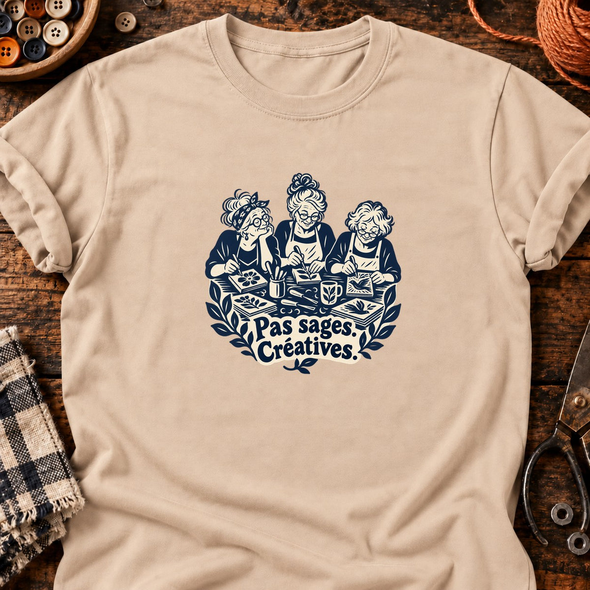 Pas sages. Créatives. — T-shirt naturel