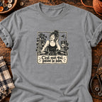 DJ femme rétro C’est moi qui passe le son — T-shirt gris chiné