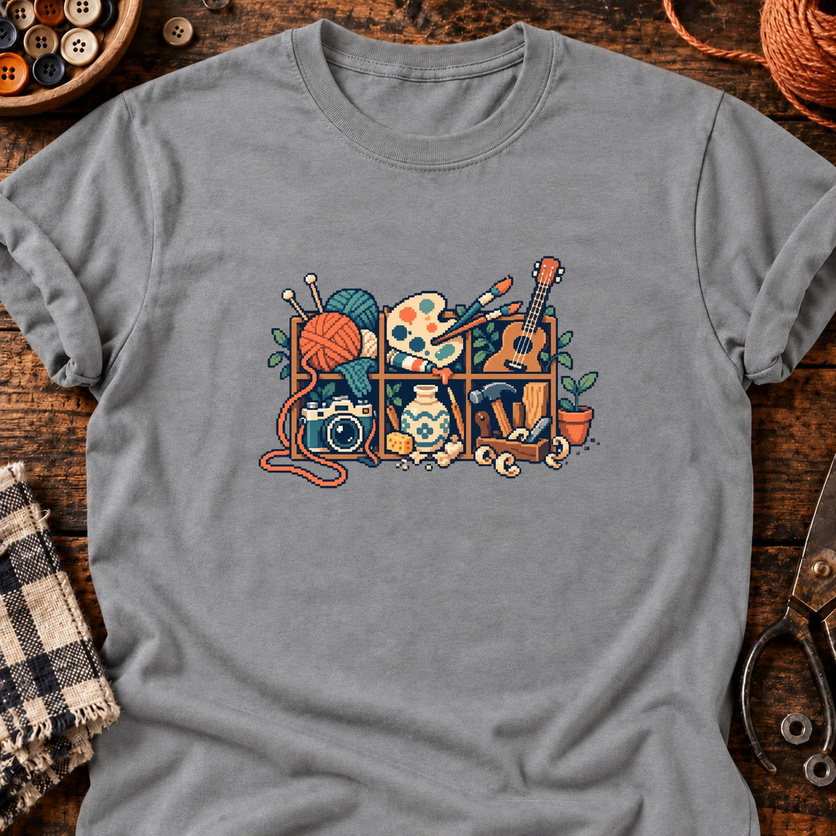 Tout ça va servir — T-shirt gris chiné