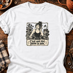 DJ femme rétro C’est moi qui passe le son — T-shirt blanc