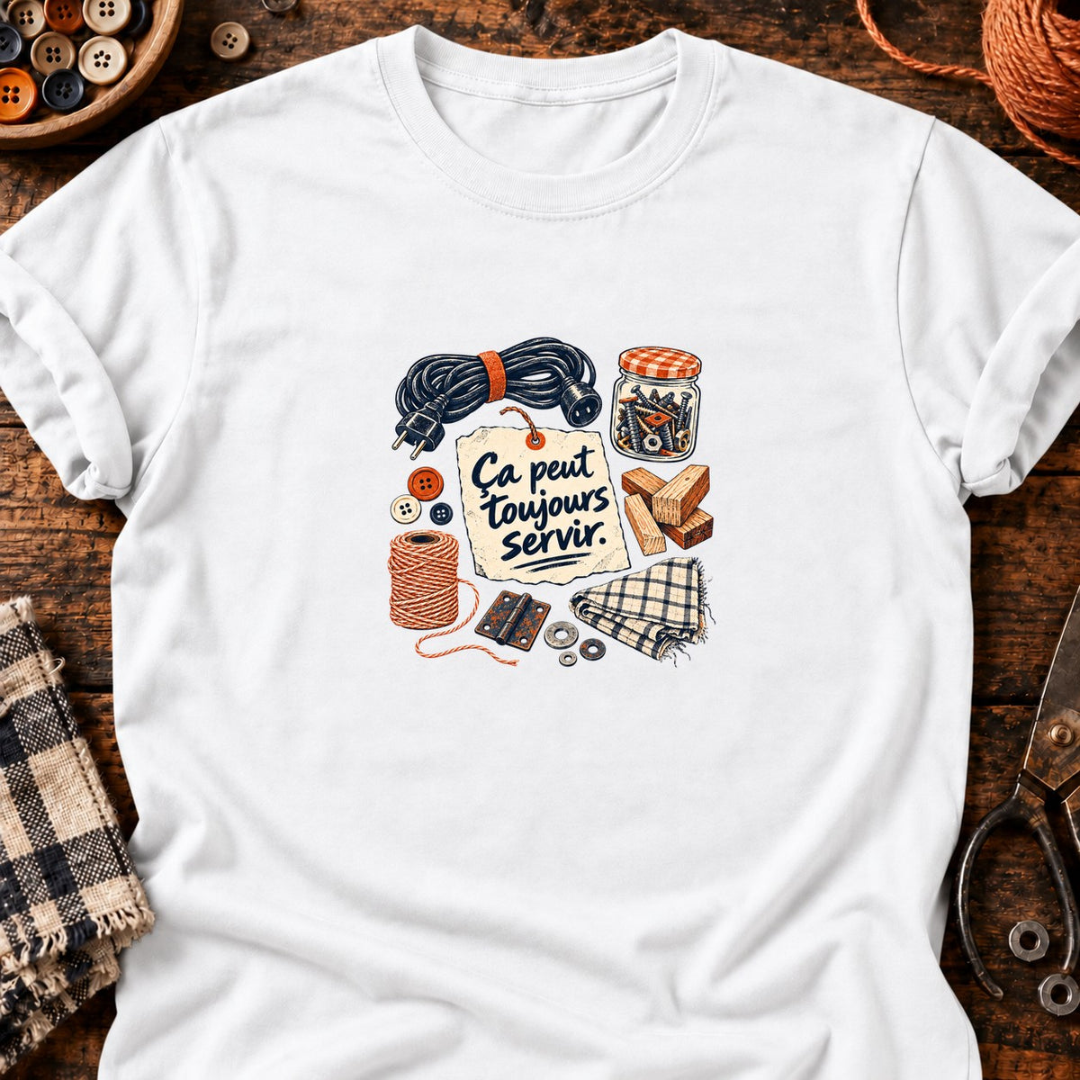 Ça peut toujours servir — T-shirt blanc