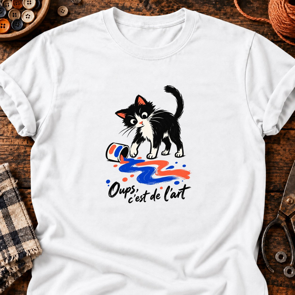 Oups, c'est de l'art — T-shirt blanc