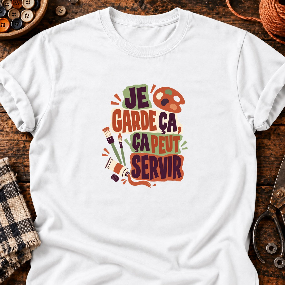 Ça peut servir - Peinture — T-shirt blanc