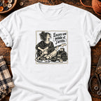 Guitariste et pédales Encore une pédale et j’arrête — T-shirt blanc