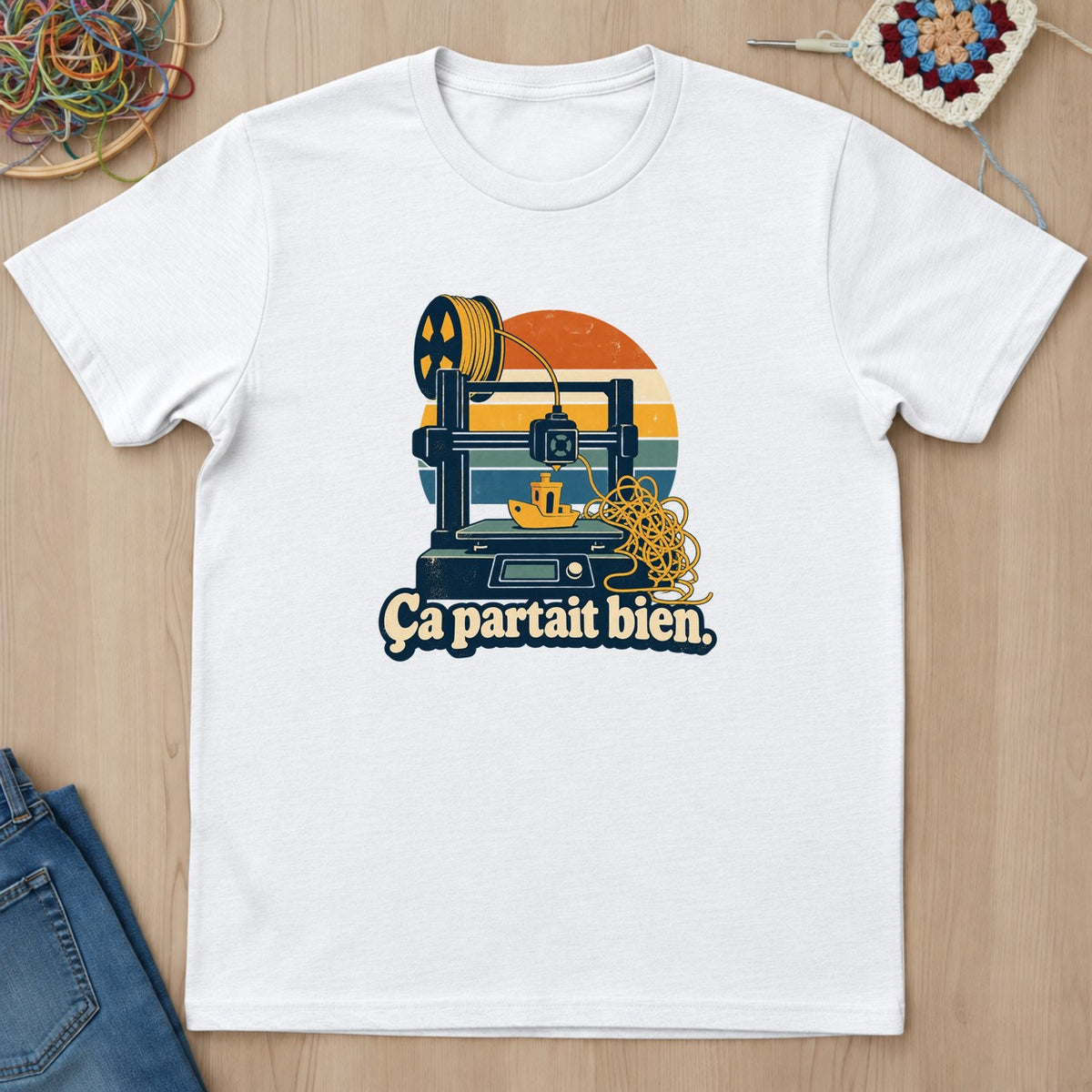T-shirt mockup — White