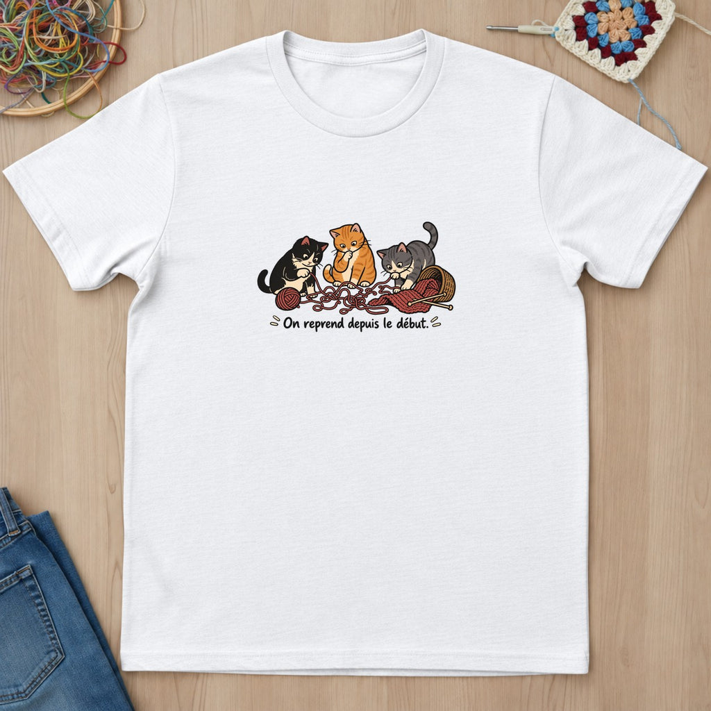 T-shirt mockup — White