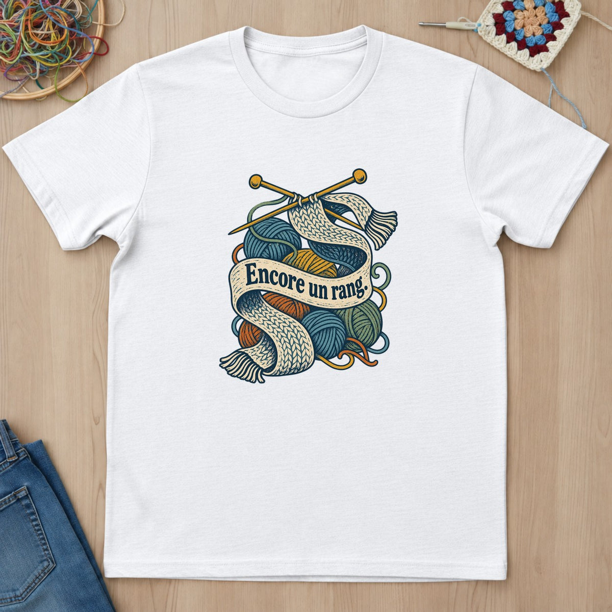 T-shirt mockup — White