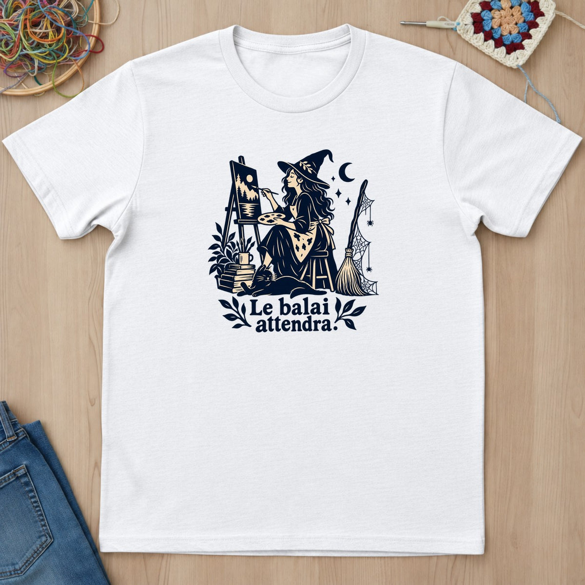 T-shirt mockup — White