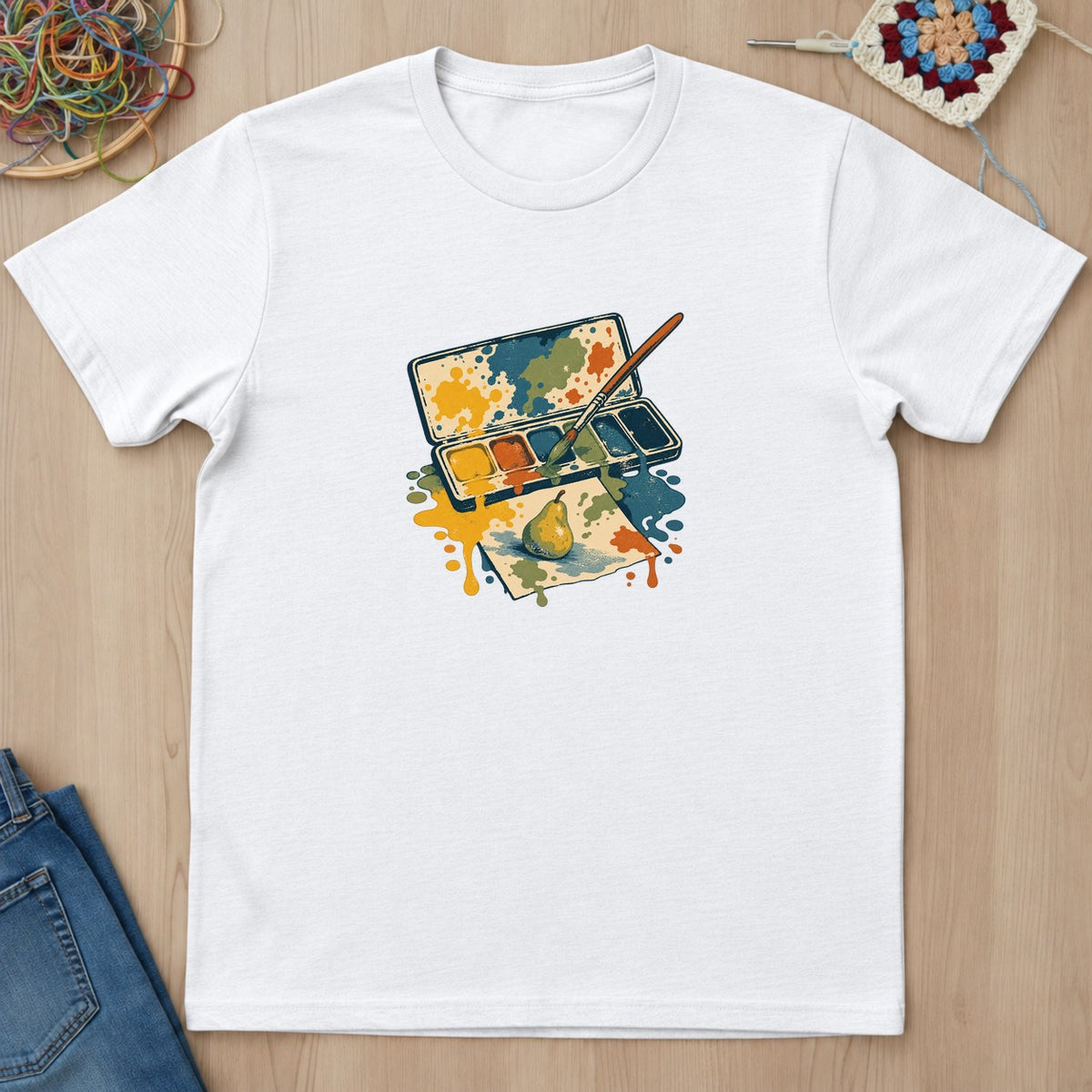 T-shirt mockup — White