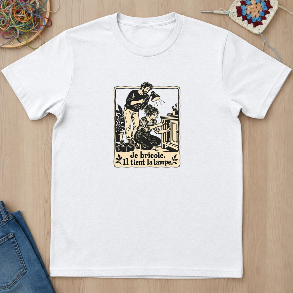 T-shirt mockup — White