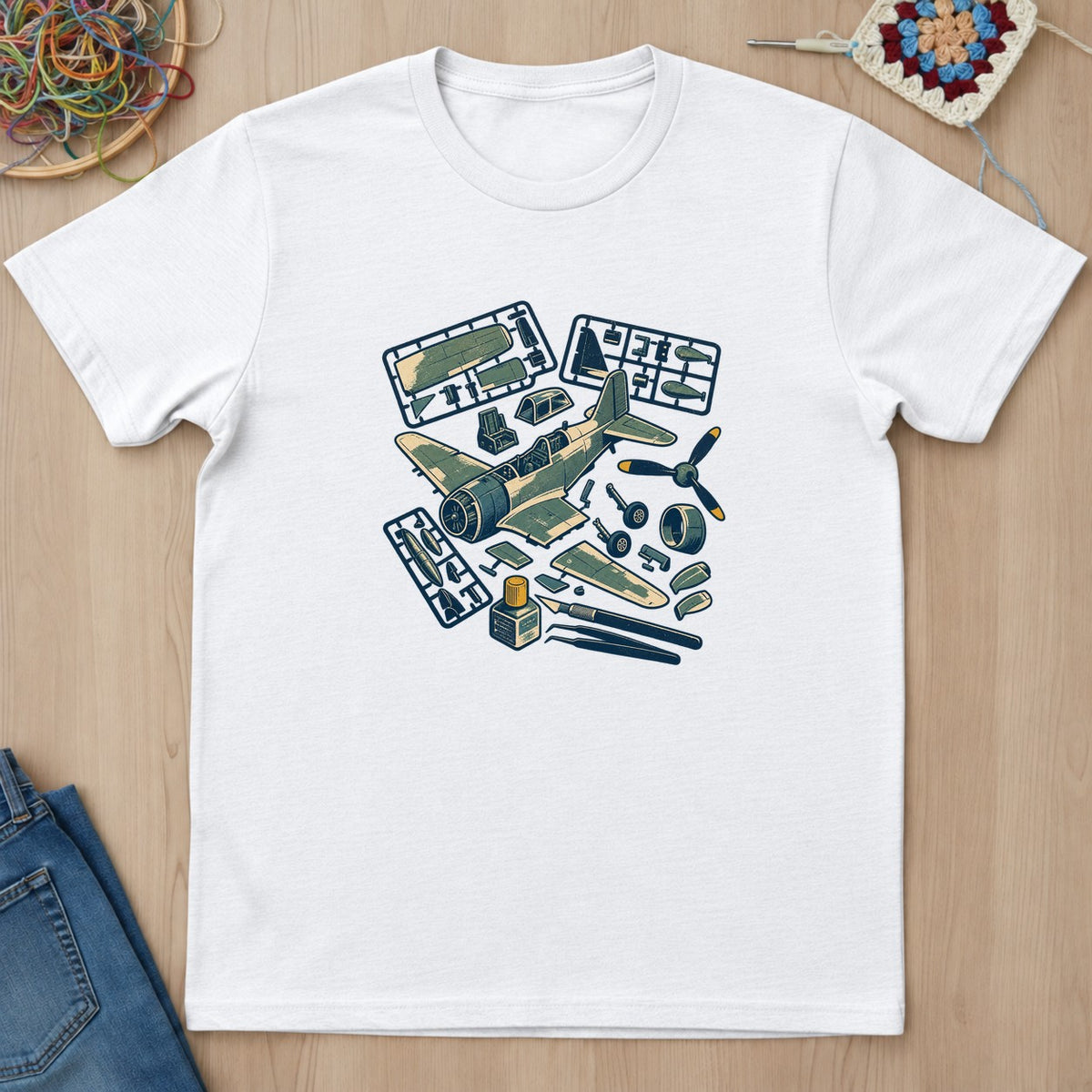 T-shirt mockup — White