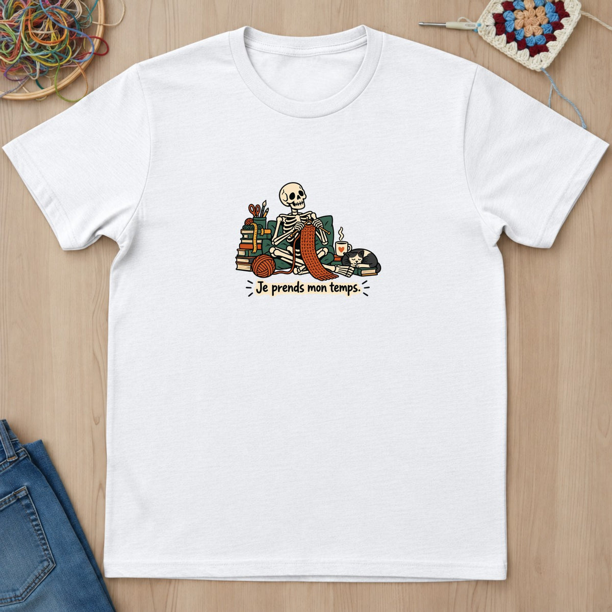 T-shirt mockup — White