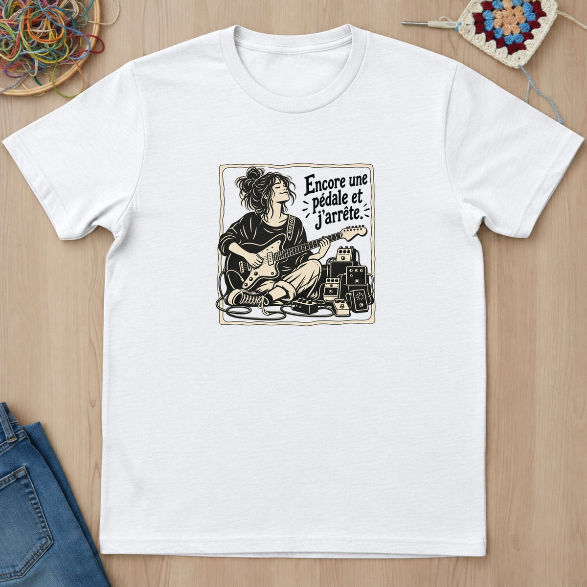 T-shirt mockup — White