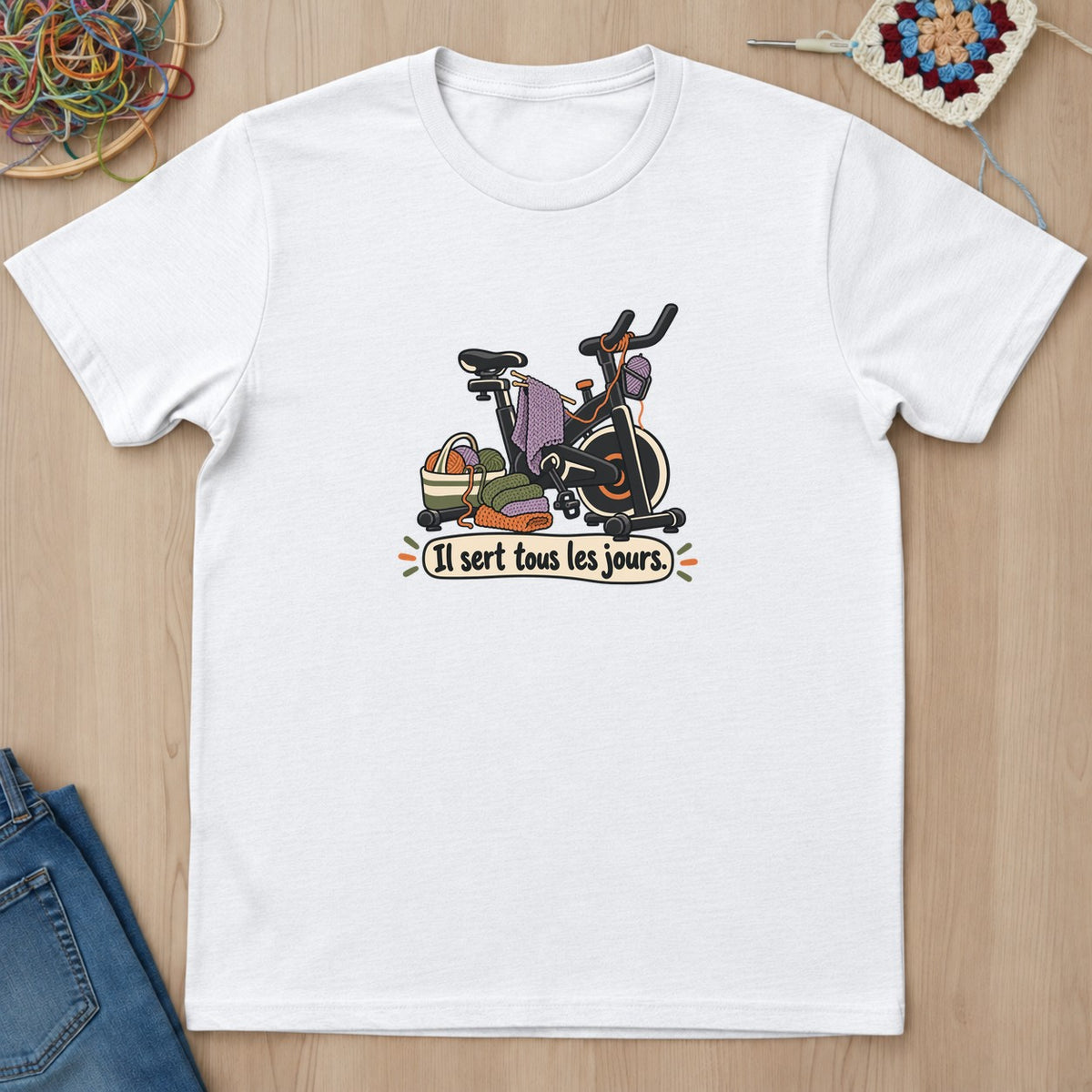T-shirt mockup — White
