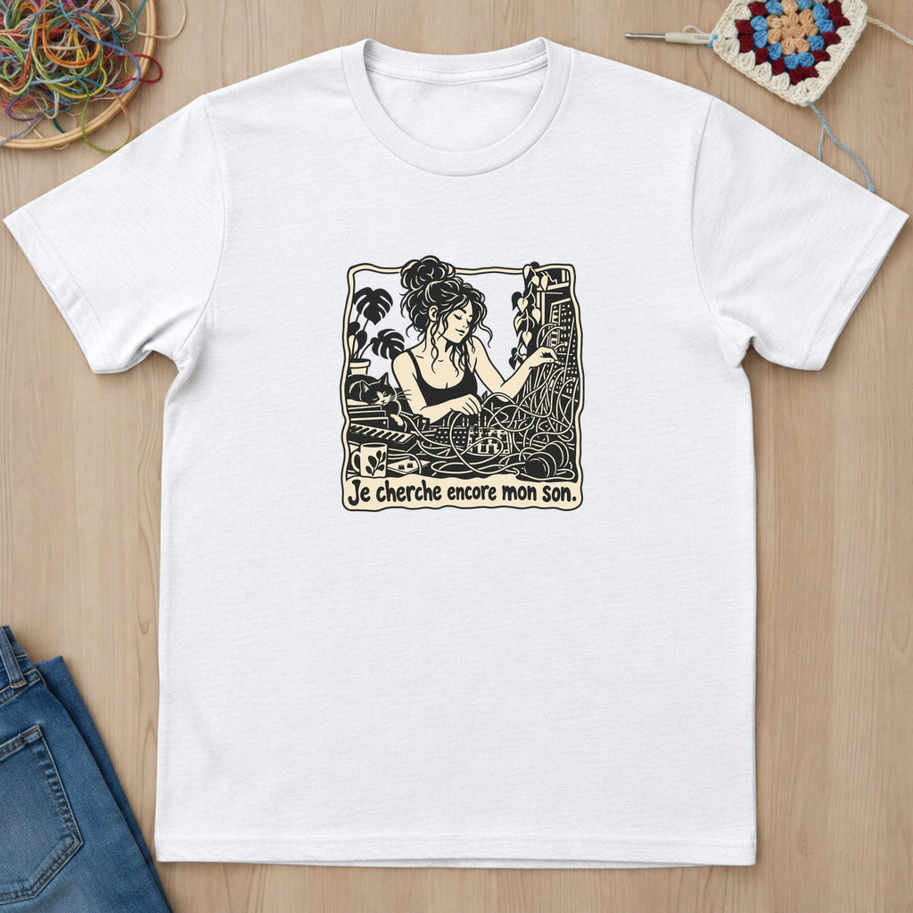 T-shirt mockup — White