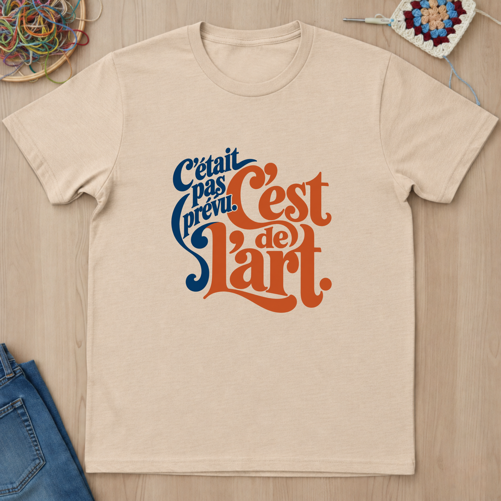 C'était pas prévu. C'est de l'art