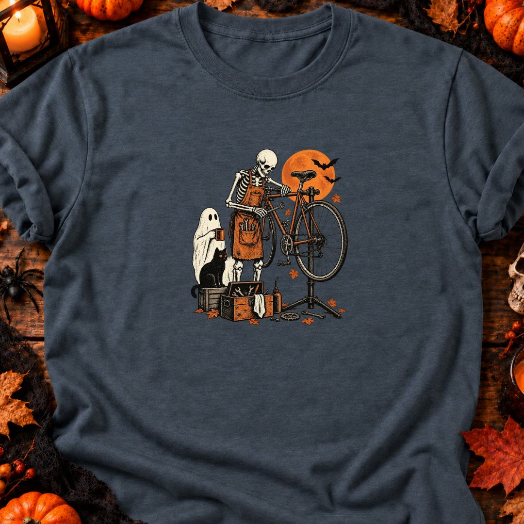 Squelette mécano vélo vintage T-Shirt — video