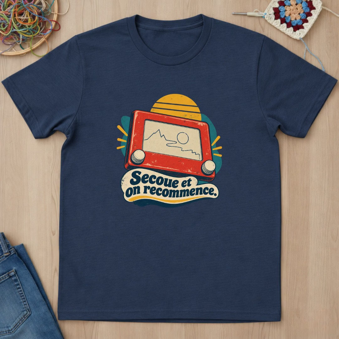 Jeu de dessin mécanique rétro T-Shirt — video