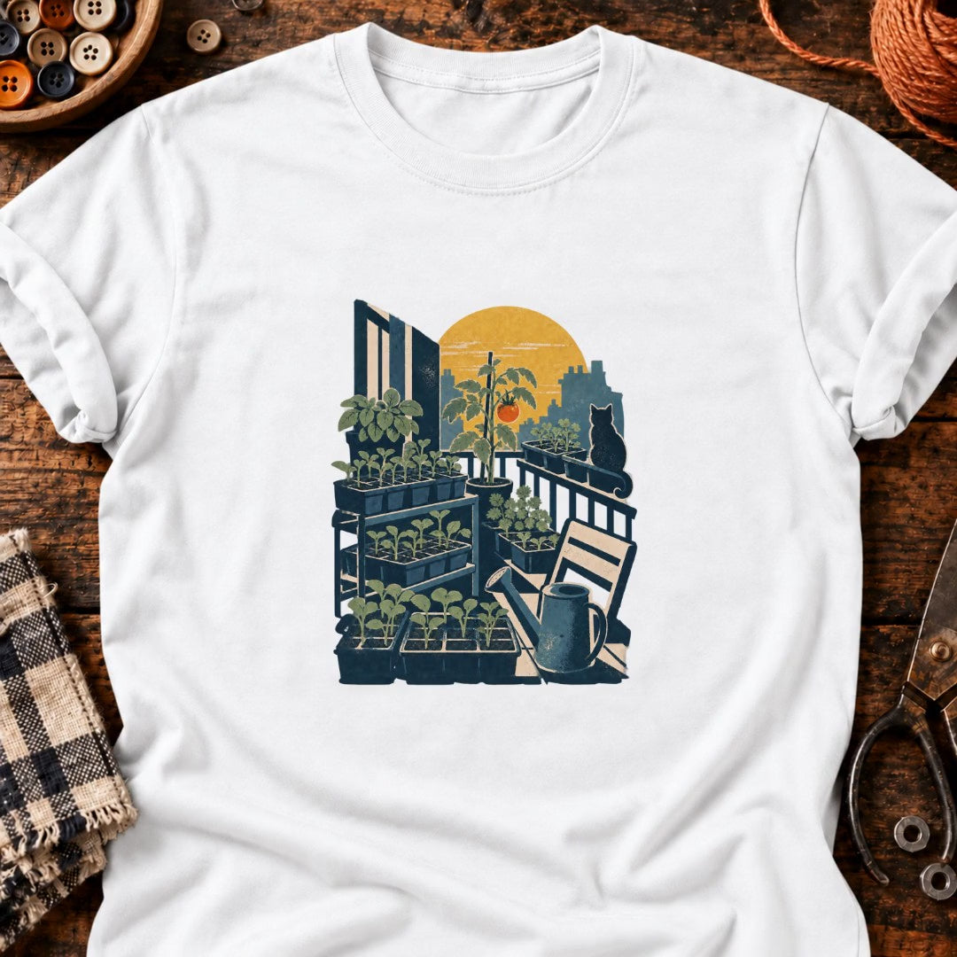 Balcon de semis et tomate rouge T-Shirt — video