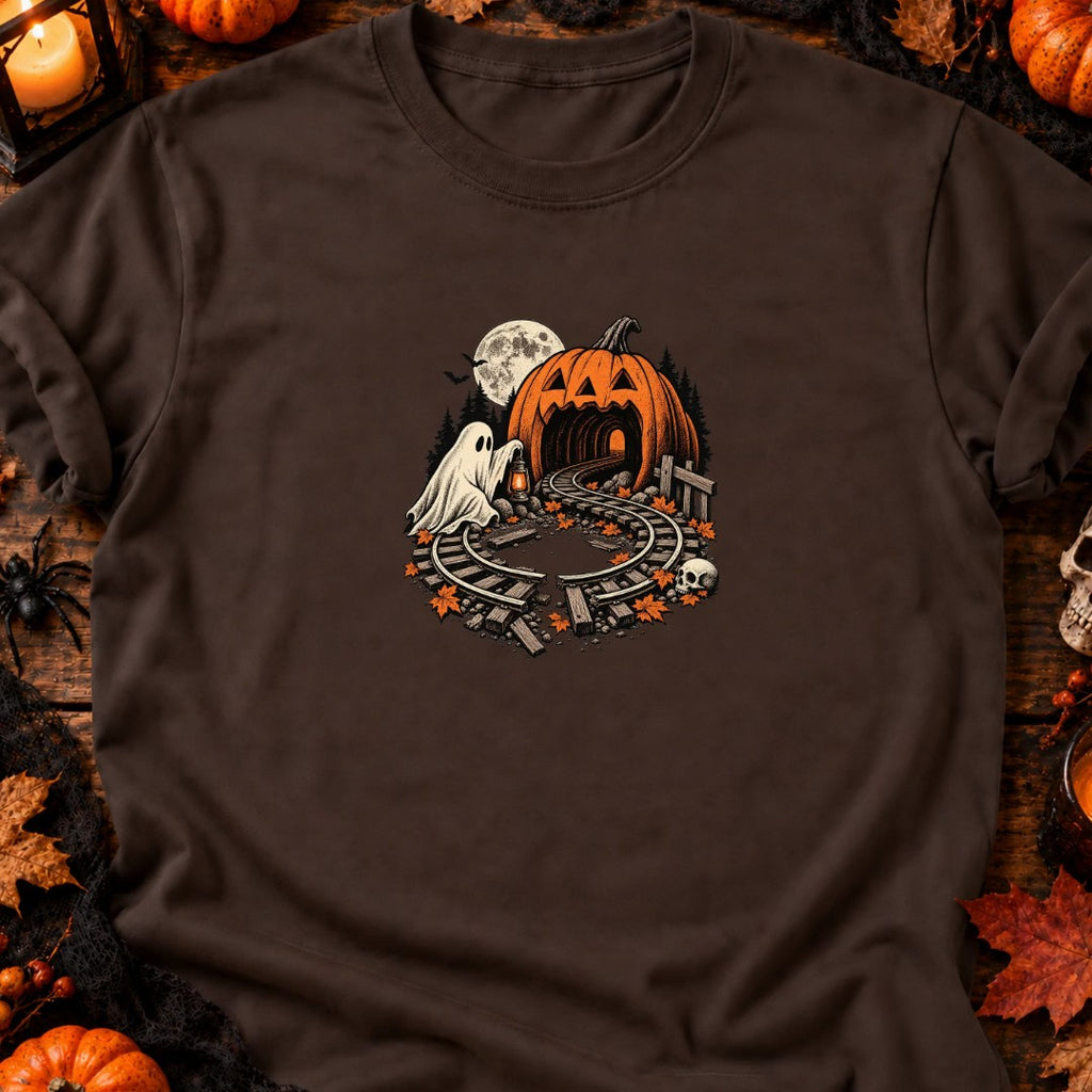Halloween ghost railway loop T-Shirt — video