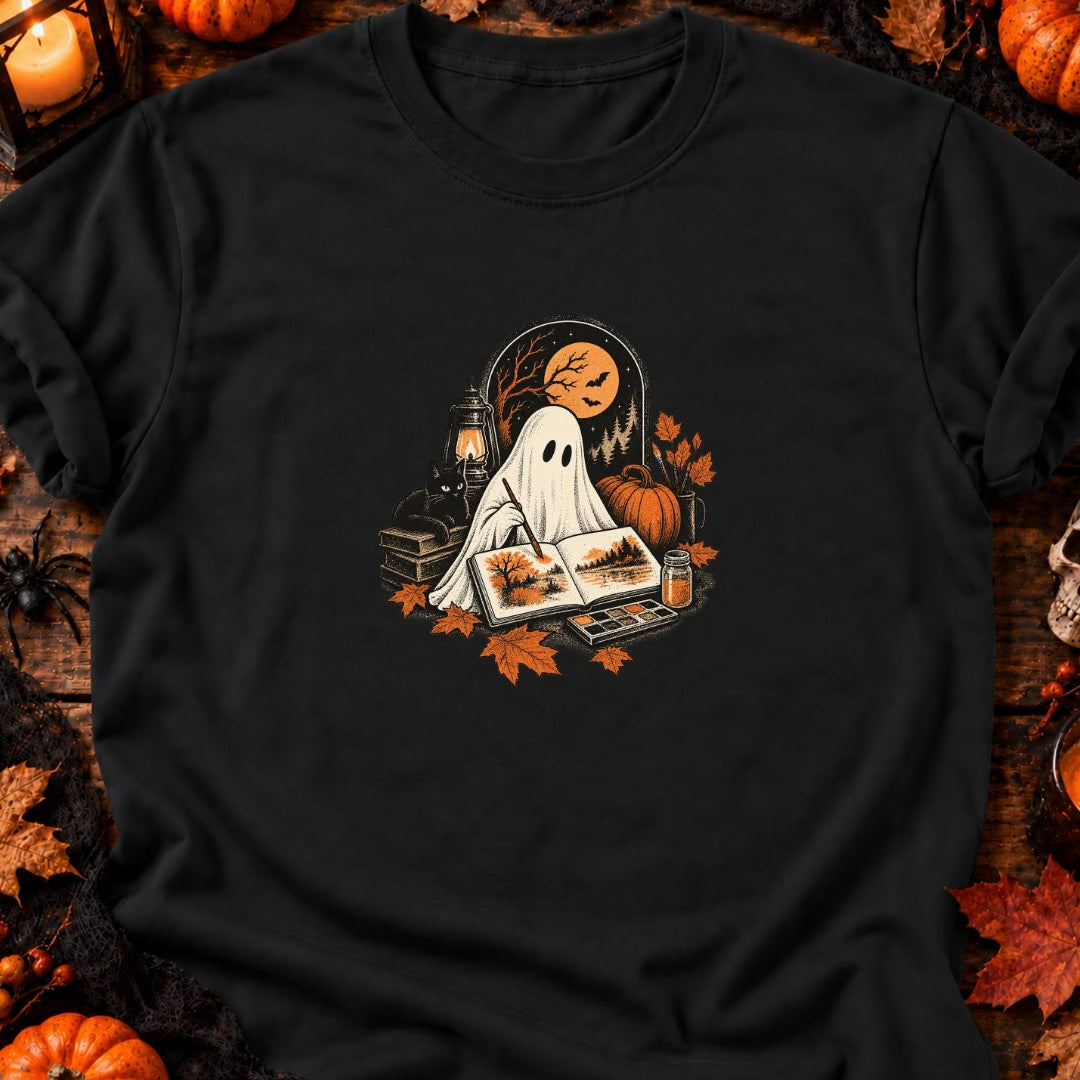 Fantôme aquarelliste d'automne T-Shirt — video