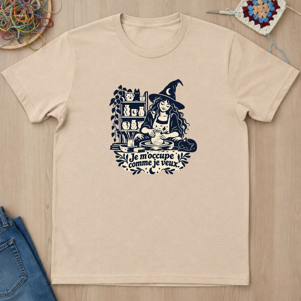 Sorcière potière Je m’occupe comme je veux T-Shirt — video