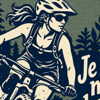 VTT femme en forêt boueuse T-Shirt — video