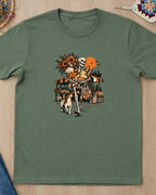 Squelette au marché fleuri T-Shirt — video