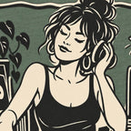 DJ femme rétro C’est moi qui passe le son T-Shirt — video