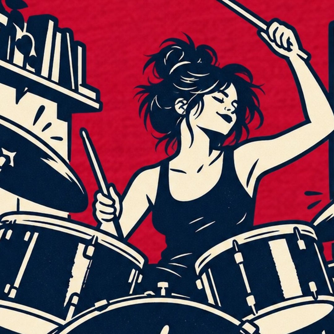 Drummer in a Tiny Room T-Shirt — video