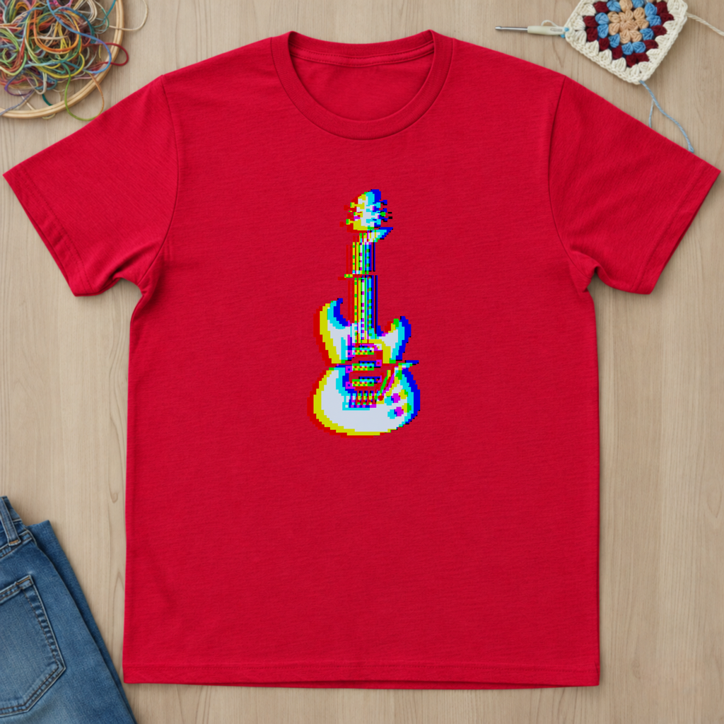 Guitare électrique en glitch